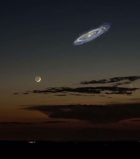 This is what our night sky would look like if Andromeda (our neighbouring galaxy) were brighter. We are set to collide with Andromeda in… Milky Way Galaxy, Earth And Solar System, Hubble Space Telescope, Giant Star, Light Year, Galaxy Images, Hubble Telescope, Greenhouse Effect, Andromeda Galaxy