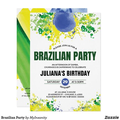 Brazilian Party, Mardi Gras Party, Carnival Themes, Carnival Party, Man Birthday, Elegant Invitations, Envelope Liners, Acrylic Art Print, Christmas Photo Cards