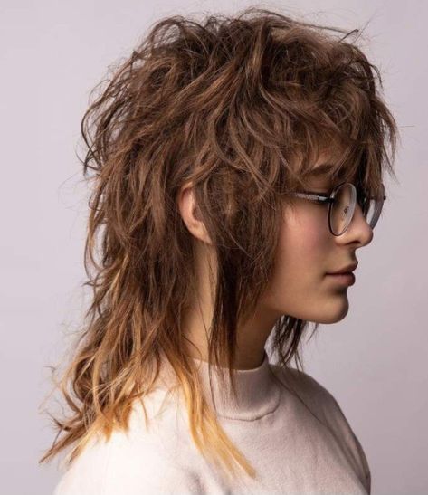 Edgy Shag Haircut, Older Hair, Shag Haircut Ideas, Curly Shag Haircut, Mullet Haircut, Punk Hair, Shag Hairstyles, Wild Hair, Edgy Hair