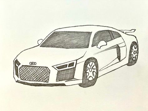 Hello everyone! In this YouTube video, we will learn how to draw an Audi car step by step. Whether you're a fan of Audi cars or looking to learn the art of car drawing, this tutorial is perfect for you. To create this drawing, we will need a few simple materials. First, grab a sheet of paper or a sketchbook and a pencil. Then, you can use a black pen or a fine-tip marker to outline the car's features. #cardrawing #çizim #drawing Drawing Ideas Easy Car, Easy Car Drawing Step By Step, Drawing Cars Sketches, Car Pencil Drawing, Audi Car Drawing, Easy Drawings Car, Easy Car Sketch, Cool Car Drawings Easy, Car Outline Drawing