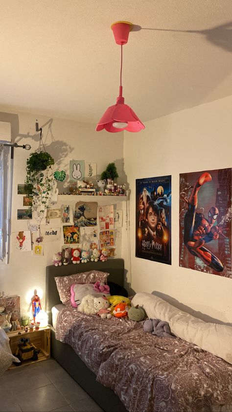 #roomdecoration #marvel #cutecore Marvel Decorations, Peace Room, Marvel Decor, Colourful Living Room Decor, Marvel Aesthetic, Retro Room, Preppy Room Decor, Colourful Living Room, Girly Room