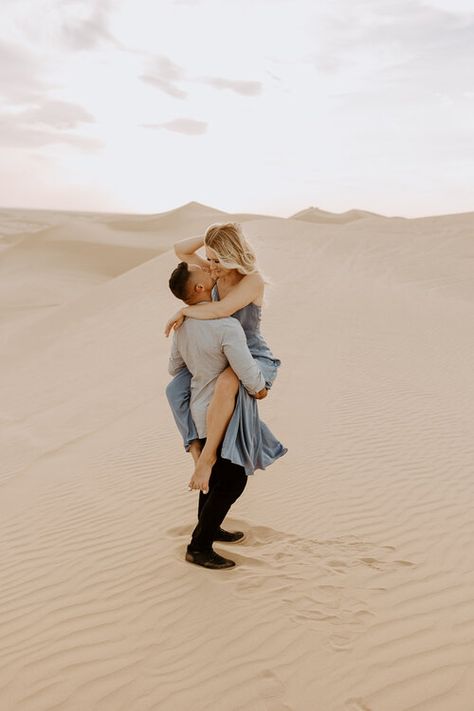 Honeymoon Photo Ideas, Sand Dunes Engagement Photos, Dunes Photoshoot, Honeymoon Photography, Adventurous Honeymoon, Honeymoon Pictures, Honeymoon Photos, Best Honeymoon Destinations, Dream Honeymoon