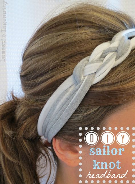 IMG_3758 Knotted Headband Diy, Sewing Headbands, Sailor Knot, Sailor Knots, 15 Diy, Diy Headband, Camping Crafts, Diy Hair Accessories, Crafty Craft