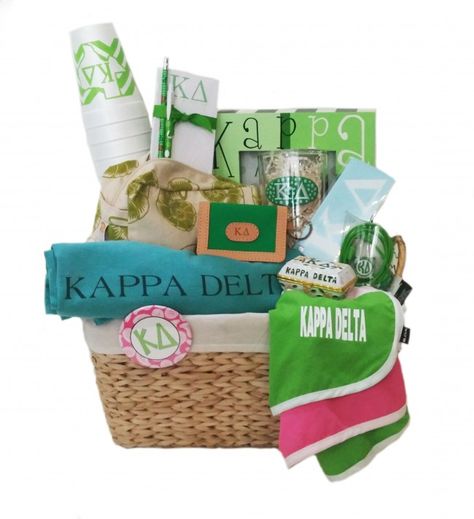 PRE-ORDER Sorority Bid Day Basket: THE PANHELLENIC Bid Day Baskets, Panhellenic Sororities, Usa University, Sorority Bid Day, University Of Texas At Austin, Big Little Reveal, Kappa Delta, Sorority Gifts, Sorority And Fraternity