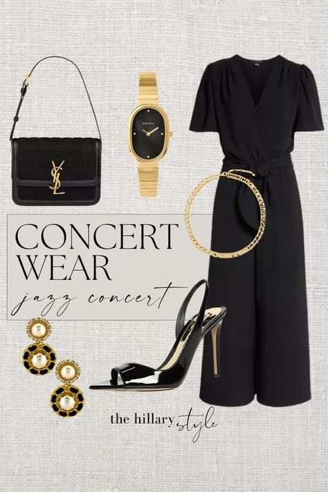 Classical Concert Outfit, Ysl Outfit, Fashion Old Money, Casual Travel Outfit, Luxe For Less, Jazz Concert, Concert Wear, Women Dress Online, Color Combinations For Clothes