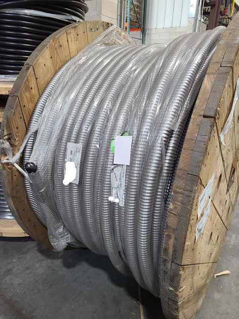 Monster #reel of 350/4c #copper MC . #AceWire #wire #cable #copper #buildingwire #warehouse #spools #highvoltage #electric #electricity #electricians #electrical #firealarmcable #luminarycable #aluminum #mcpcs #thhn #xhhw #xlp #ser #aluminumser #cat6 #cat6e Garden Hose, Home Appliances, Electricity, Cable, Copper