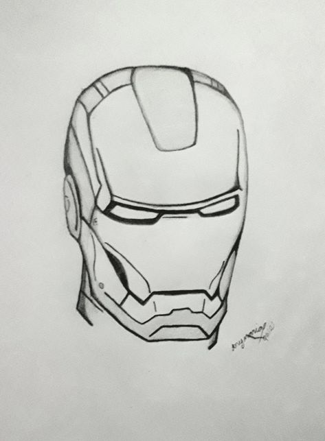 Iron Man Sketch Easy, Iron Man Art Sketch, Ironman Doodle, How To Draw Iron Man, Iron Man Drawing Sketches, Iron Man Doodle, Drawing Of Iron Man, Iron Man Drawing Easy, Ironman Sketch