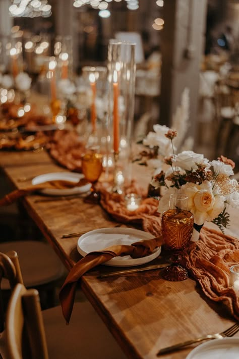 Industrial Wedding Table, Lux Picnic, Boho Industrial Wedding, Industrial Wedding Decor, Service Ideas, Burnt Orange Weddings, Earthy Wedding, Ellicott City, Boho Wedding Decorations