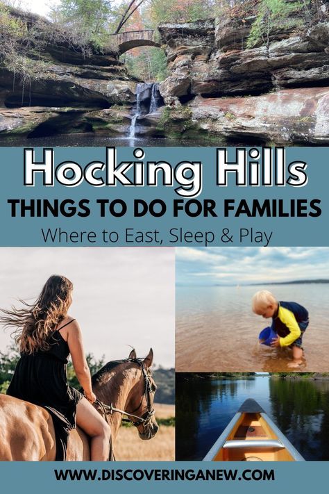 Check out the best things to do in Hocking Hills, Ohio for families with kids. Here is a guide with tips on where to stay, eat, and play when vacationing in Southeastern Ohio. Great ideas for both outdoor adventures and indoor activities including horseback riding, glass blowing, ax throwing, museums, and haunted ghost tours; you won’t be bored with so many options. Plus the best restaurants and accommodations near Hocking Hills, Ohio. Ax Throwing, Ohio Vacations, Hocking Hills Ohio, Hocking Hills State Park, Kids Things To Do, Ohio Travel, Hocking Hills, Midwest Travel, Travel Bucket List Usa