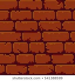 Pixel Art Brick Wall, Brick Pixel Art, Game Environment, Brick Wall, Texture Art, Pixel Art, Texture, Wall, Quick Saves