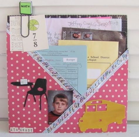 Pocket Scrapbooking Layouts, Scrapbooking Pockets, School Scrapbook Layouts, Pocket Page Scrapbooking, Scrapbook Letters, Beautiful Scrapbook Layouts, Smash Journal, Recipe Scrapbook, School Scrapbook