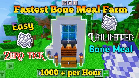 Hello Friends welcome to my YouTube channel Vikas Brine Today I Will Show You How To Building a Automatic Bone Meal Farm In Minecraft ( Tutorial ) Click the Thumbnail And go to my YouTube channel! Thanks For Watching ☺️ Bone Meal Farm Minecraft, Farm In Minecraft, Minecraft Decor, Minecraft Farm, Minecraft Decorations, Minecraft Tutorial, Minecraft 1, Java, Xbox