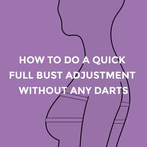 How to do a quick full bust adjustment without any darts » Helen's Closet Patterns Full Bust Adjustment, Sewing Alterations, Leftover Fabric, Sewing Lessons, Pattern Drafting, Sewing Skills, Sewing Projects For Beginners, Love Sewing, Clothes Ideas