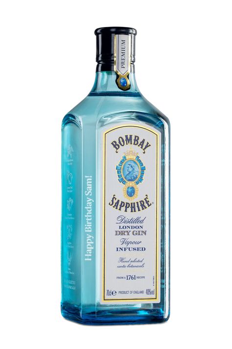 Buy Bombay Sapphire 70cl | Bombay Sapphire Shop – Bombay Sapphire Distillery Bombay Sapphire Aesthetic, Bombay Gin Bottle Ideas, Bombay Sapphire Painting, Bombay Distillery, Happy Birthday Sam, Drawing Portfolio, Alcohol Bottle Crafts, Bombay Sapphire Gin, Art Content