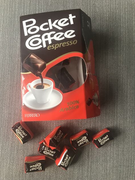 Pocket coffee is a great souvenir from Italy. Pick it up at the supermarket. Drop the chocolate covered espresso in steaming water and voila you have a delicious drink. I gift these with other Italian food souvenirs. Milan Souvenirs, Coffee Souvenir, Italy Souvenirs, Souvenirs From Italy, Italian Souvenirs, Italian Products, Italian Food Restaurant, Pocket Coffee, Dream Location