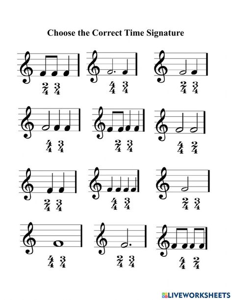 Elementary Music Worksheets Free Printable, Time Signature Worksheet, Time Signature, Music Math, Music Theory Worksheets, Piano Music Lessons, Music Teaching Resources, Music Lessons For Kids, Boomwhackers