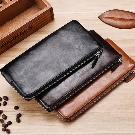 Luxury Bag Men, Leather Wallets For Men, Wallets For Men, Luxury Wallet, Leather Wallets, Mobile Phone Bag, Long Style, Wallet Fashion, Leather Zipper