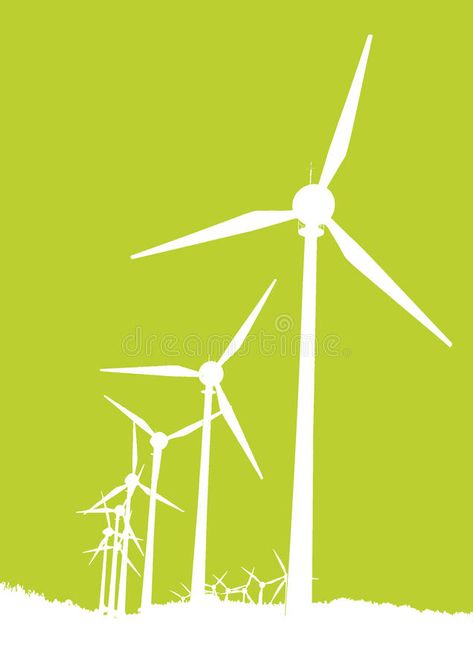 Wind Mills. Illustration of the wind mills , #AFF, #Mills, #Wind, #Illustration, #mills, #wind #ad Wind Illustration, Wind Mills, Art Photos, Go Green, The Wind, Wind Turbine, Photo Art, Stock Vector, Vector Illustration