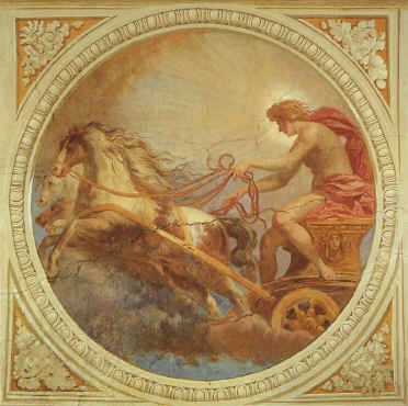 Helios' Chariot Greek Titans, Greece Mythology, Goddess Aesthetic, Greek Gods And Goddesses, Greek And Roman Mythology, Greek Mythology Art, Roman Mythology, Mythology Art, Greek Art