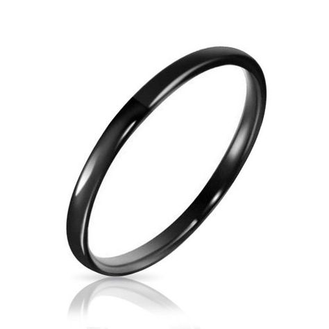 Three Keys Jewelry Women 2mm Tungsten Carbide Ring Wedding Engagement Band Comfort Fit Black High Polished Classy Domed Size 7.5 2mm Wedding Band, Wedding Bands Women, Titanium Wedding Band, Key Jewelry, With My Love, Tungsten Carbide Rings, Pride Outfit, Tungsten Wedding Bands, Engagement Band