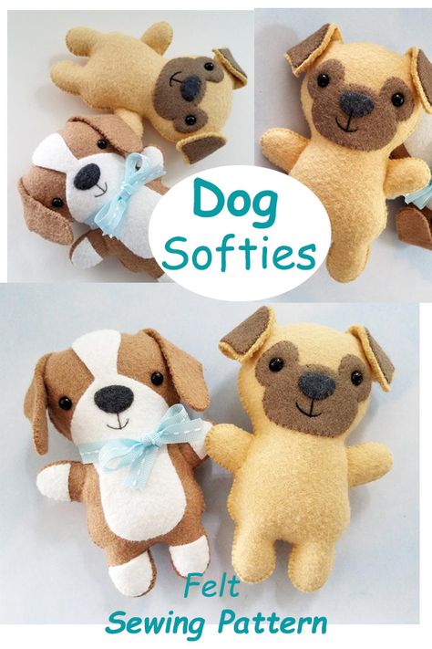 Dog Stuffie Sewing Pattern, Felt Puppy Pattern, Fleece Animals Pattern, Soft Toy Dog Pattern Free Sewing, Dog Felt Pattern Templates, Diy Dog Stuffed Animal, Stuffed Puppy Sewing Pattern, Dog Soft Toy Patterns Free Sewing, Dog Plush Pattern Free Sewing