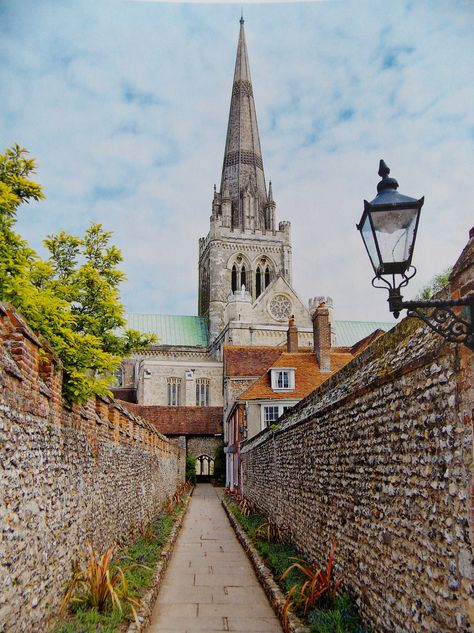 Built in 1108, Chichester Cathedral, West Sussex, England Chichester England, Bognor Regis, England Homes, Sussex England, English Village, Church Architecture, Chichester, History Photos, Village Life