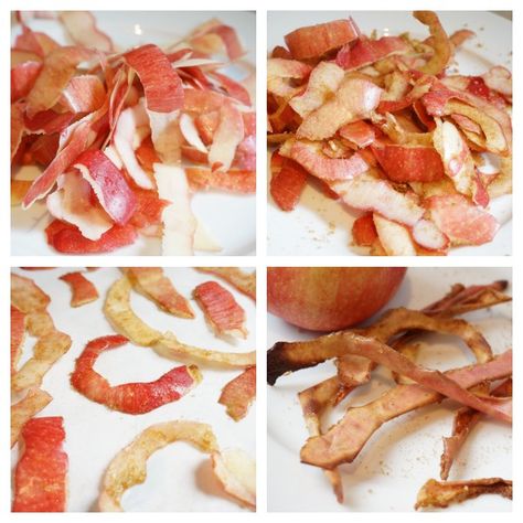 Apple Peelings Recipes, Apple Skins What To Do With, Apple Skins Recipes, Mermay 2024, Scrappy Cooking, Snacks Homemade, Colonial Recipe, Cinnamon Apple Chips, Leftover Recipes