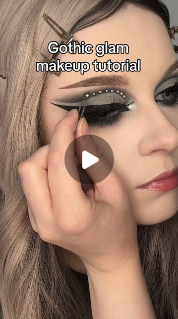 Leah Sapp | A simple gothic glam look for your next trip to the grocery store 🖤 Just kidding but not really
.
Song: @sleeptheoryofficial fallout �... | Instagram Gothic Glam Makeup, Goth Makeup Looks, Makeup Removal Tips, Goth Makeup Tutorial, Seasonal Makeup, Welcome To The Dark Side, Glam Makeup Tutorial, Goth Glam, Gothic Glam