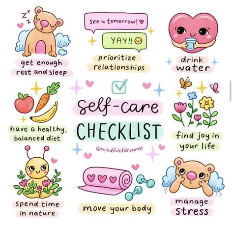 Go follow @mindfulofdreamss on Instagram! Self Care Reminders Quotes, Self Care Widget, Take Time For Yourself Quotes Self Care, Self Care For Kids, Self Care Reminders, Pink Self Care, Self Care Poster, Self Care Plan, Sleeping Schedule