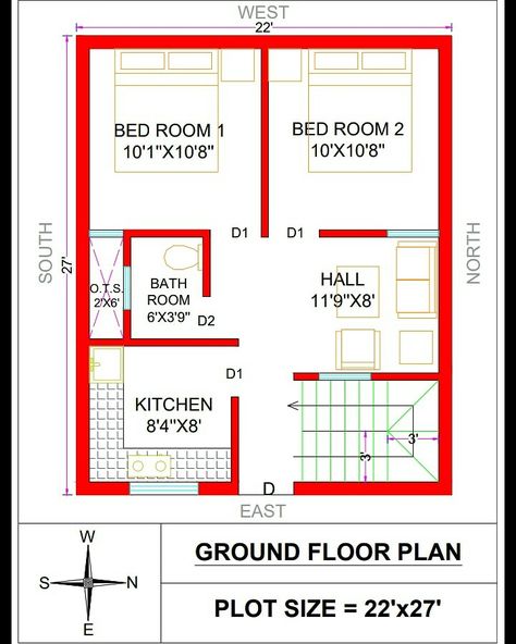 20×27 House Plan, 20 30 House Plans 2bhk East Facing, 22×27 House Plan, 27×25 House Plan, 20×30 House Plan East Facing, 30 30 East Facing House Plans, 22×30 House Plan, 20x40 House Plans East Facing, 20×20 House Plan