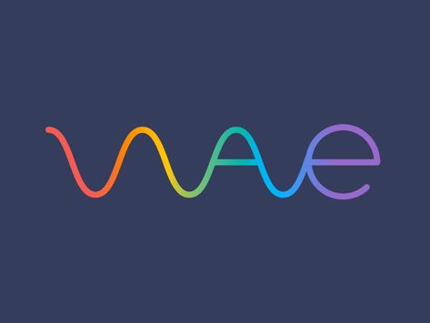 Spectrum Wave Logo.  Read more about the logo on the Dribbble blog. Soundwave Logo, Wave Logo Design, Fashion Logo Typography, Aa Logo, Minimal Logo Branding, Chat Logo, Wave Logo, Graphisches Design, Photoshop Design Ideas