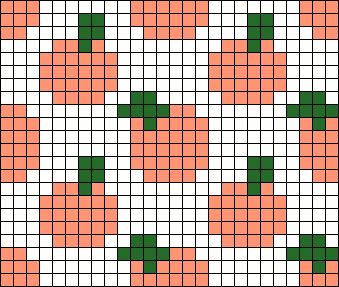 Alpha pattern #162807 Peach Alpha Pattern, Fruit Pixel Art Grid, Cherry Pixel Grid, Peach Cross Stitch, Orange Alpha Pattern, Watermelon Alpha Pattern, Fruit Alpha Pattern, Graphic Crochet, Crochet Pins