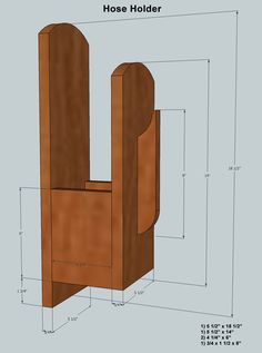 How to Make A Wooden Hose Holder | Longview Woodworking with Jon Peters Garden Hose Hanger, Jon Peters, Garden Hose Storage, Garden Hose Holder, Hose Hanger, Hose Storage, Front Porch Ideas Australia, Hose Holder, Front Porch Ideas Curb Appeal