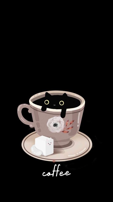 Cat Iphone Wallpaper, Coffee Wallpaper Iphone, Wallpapers Cute, Cat Phone Wallpaper, Ultra Hd Wallpaper, Background Eraser, Backgrounds For Your Phone, Iphone Wallpaper Classy, Phone Android