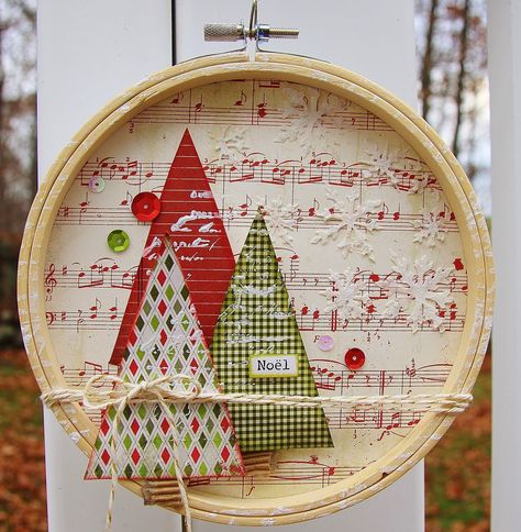 20 Holiday Embroidery Hoop Art Ideas | Easy DIY Craft Tutorial Idea | Home Decor | Handmade Gifts | Christmas | Winter | mixed media Embroidery Hoop Crafts, Holiday Embroidery, Embroidery Hoop Art, Easy Diy Crafts, Homemade Christmas, Christmas Deco, Xmas Crafts, Hoop Art, Christmas Crafts Diy