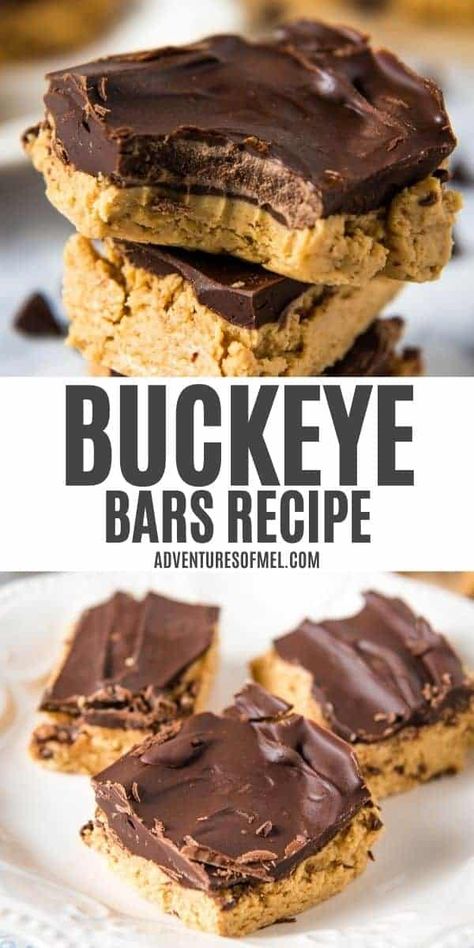 Easy Dessert For Bake Sale, Easy Chocolate Desserts No Bake, Buckeye Bars Recipe Easy, No Bake Chocolate Desserts Easy, Easy Christmas Dessert Recipes No Bake, Chocolate Summer Desserts Easy, Easy Chocolate Peanut Butter Desserts, Buckeye Desserts, No Bake Desserts Quick Easy Recipes