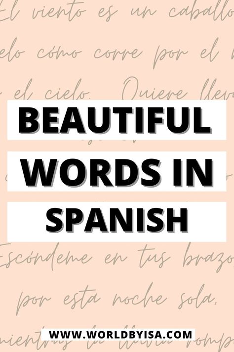 Mexican Word Tattoo, Beautiful Words In Spanish With Meaning, Meaningful Words In Spanish, Spanish Word Tattoos Meaning, Cute Spanish Words With Meaning, Spanish Phrases Quotes, Phrases In Spanish Tattoo, Cool Spanish Words, Spanish Cute Words