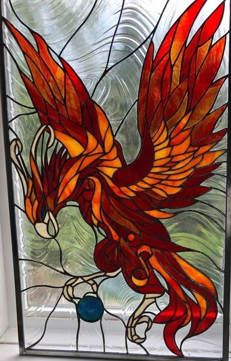 Stained Glass Art Community | Le Phoenix...Love The Colors (For My Grandson) | Facebook My Grandson, Art Community, Masquerade Ball, Stained Glass Window, Stained Glass Patterns, Dream Catchers, Stained Glass Art, Stained Glass Windows, Community Art