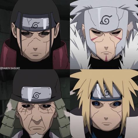 The first four hokages in Naruto reanimated 1 Hokage, Seventh Hokage, Naruto Madara, Naruto Uzumaki Hokage, Naruto 1, Naruto Sketch Drawing, Naruto Shippudden, Naruto Minato, Naruto Sketch