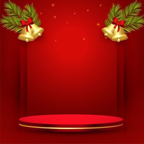 Free vector merry christmas red backgoru... | Free Vector #Freepik #freevector #christmas-podium #seasons-greetings #christmas-product #christmas-wishes Background For Christmas Design, Christmas Podium, Christmas Design Graphic, Christmas Background Design, Christmas Red Background, Codm Wallpapers, 3d Podium, Free Christmas Backgrounds, Editing Images