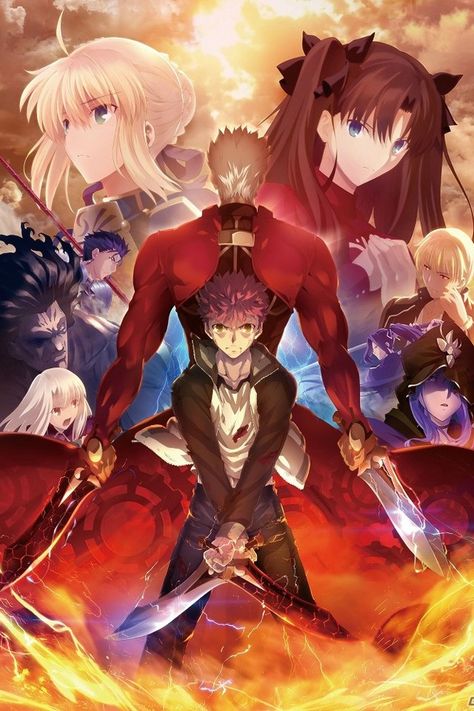 Spring 2015, Unlimited Blade Works 2: Aw man, the Illya part is coming up. I don't want to watch but this show is so good. Berserker Fate, Unlimited Blade Works, Rin Tohsaka, Shirou Emiya, Fate Stay Night Anime, Audio Drama, Fate Anime Series, Keys Art, Fate Zero