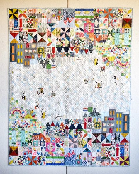 My Small World Quilt, Jen Kingwell Quilts, Small World Quilt, Jen Kingwell, Scrap Quilt Patterns, Scrap Quilt, Holiday Quilts, Summer Projects, Small Words