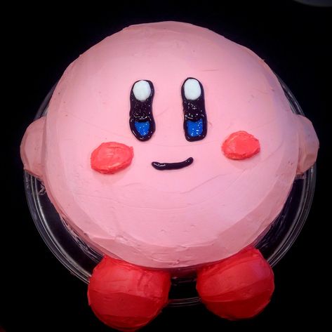 Kirby Cake, Nintendo Birthday Party, Nintendo Cake, Nintendo Party, Birthday Cake Tutorial, Cake Designs For Boy, Shark Cake, Birthday Food, Pretty Cakes