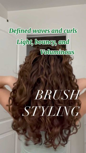 Curl Clumps, Wavy Hair Care, Curly Wavy Hair, Boar Bristle Brush, Big Curls, Wavy Curly Hair, Bristle Brush, Instagram Style, Wet Hair