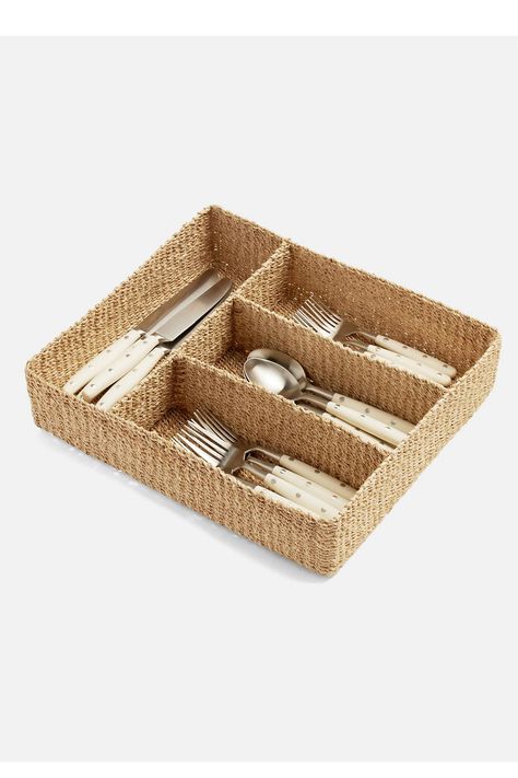 Abaca Fiber, Flatware Holder, Flatware Organizer, Wine Caddy, Flatware Storage, Styling A Buffet, Cutlery Tray, Garden Accessories, Stylish Storage