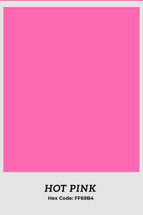 Hot Pink Color, Hot Pink Pallette, Hot Pink Paint Colors, Neon Pink Color Palette, Pink Colors Shades Bright, Hot Pink Pantone Color, Pantone Pink Bright, Pink Palette, Pink Paint