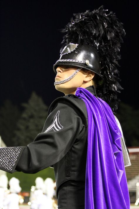 https://flic.kr/p/5byxS3 | Phantom Regiment Drum Major | A drum major from the Phantom Regiment Drum and Bugle Corps performs during the Drum Corps International World Championship Quarterfinals on August 7th, 2008 in IU Memorial Stadium in Bloomington, Indiana.  Photo: Adam P Schweigert/<a href="http://wfiu.org" rel="nofollow">WFIU</a> Phantom Regiment, Marching Band Uniforms, Drum Corps International, Band Uniforms, Drum Major, Bloomington Indiana, Band Geek, Drum Corps, Free Sport