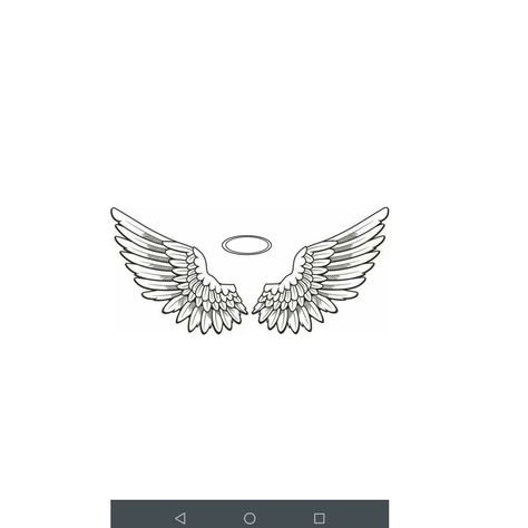 Guardian Angel Neck Tattoo, Angel Wing And Halo Tattoo, Bird Silhouette Tattoos, Antler Tattoo, Halo Tattoo, Wing Tattoo Men, Guardian Angel Tattoo, Tribute Tattoos, Cool Wrist Tattoos