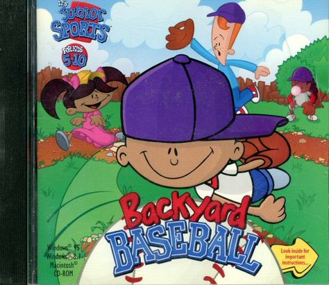 backyard baseball.. I was so addicted to this game!! Entertainment Backyard, Backyard Ice Rink, Pastel Backpack, Backyard Sports, Brave Little Toaster, Backyard Baseball, Baseball Training, Sports Website, Computer Game