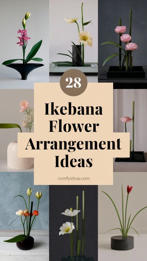 ransform your home’s decor with the graceful simplicity of Ikebana. These carefully arranged flowers, stems, and leaves create a sense of balance and tranquility in any room.

28 Ikebana Flower Arrangement Ideas for a Touch of Japanese Elegance
Looking for a fresh take on floral decor? These Ikebana flower arrangements showcase the beauty of simplicity, combining natural elements with artistic balance for a refined, peaceful ambiance. Arranged Flowers, Japanese Elegance, Ikebana Flower Arrangement, Ikebana Flower, Modern Flower Arrangements, Beauty Of Simplicity, Silk Flower Arrangements, Arrangement Ideas, Floral Display